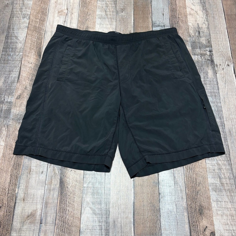 Lululemon Athletic Shorts Men XL Black Zipper Pocket Running Training Gym Core